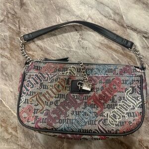 Juicy Couture Black and Red Shoulder Bag